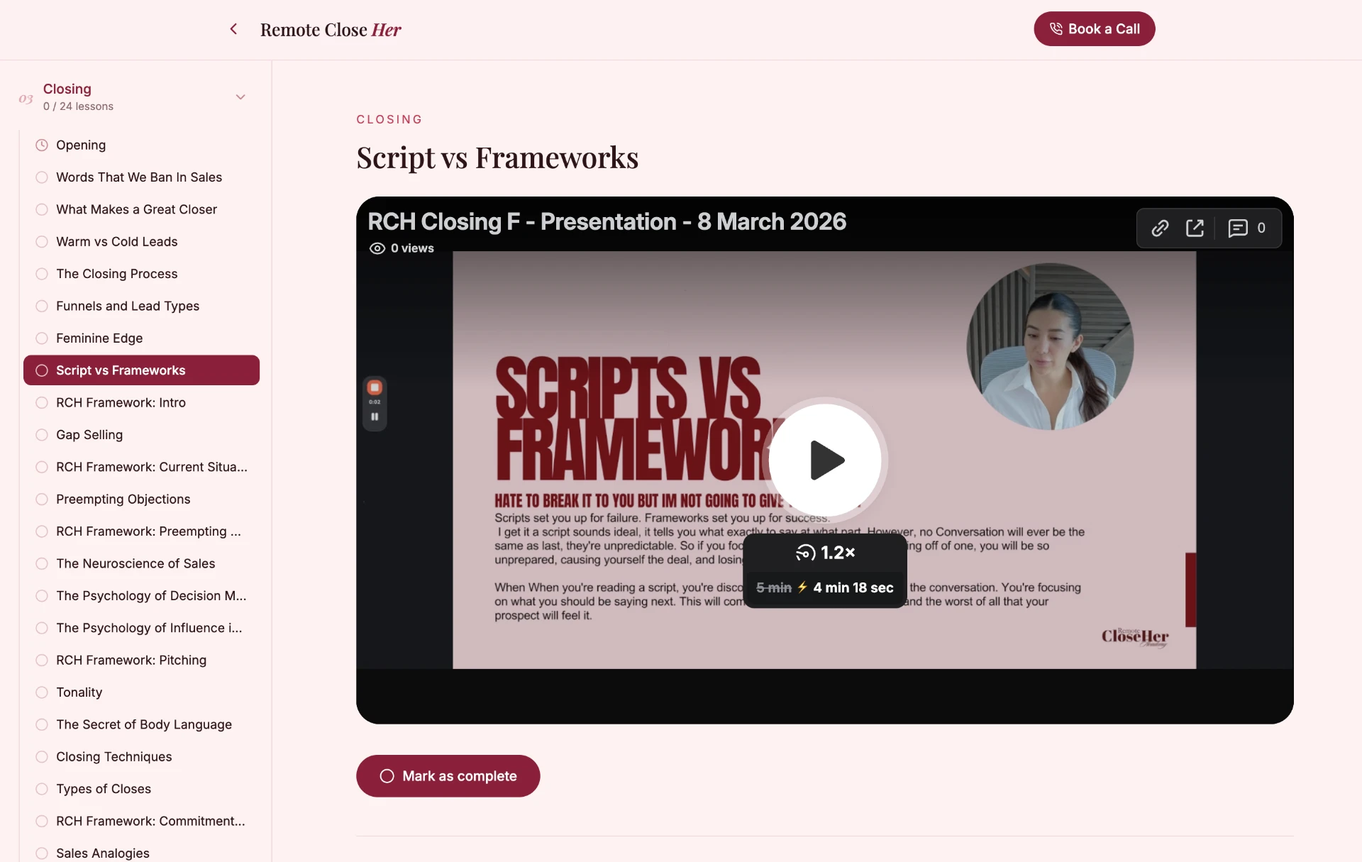 Closing module lesson: scripts vs frameworks